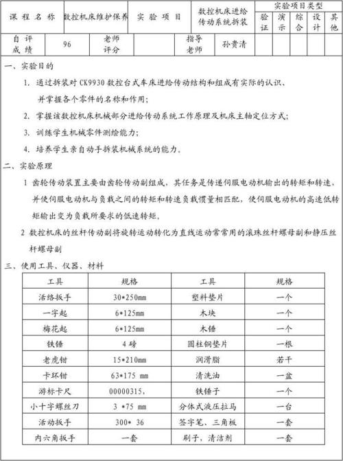 车床维修与检测报告解读:设备维护之路
