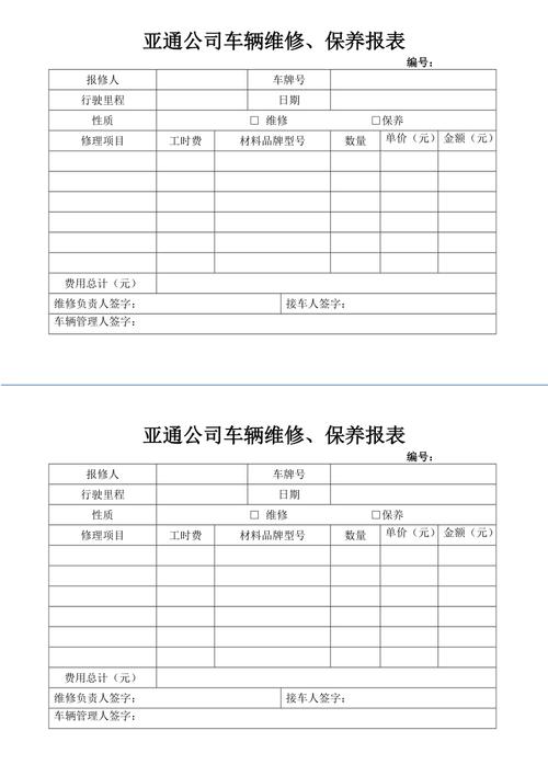 车辆维修报告表格制作指南:规范、高效、透明