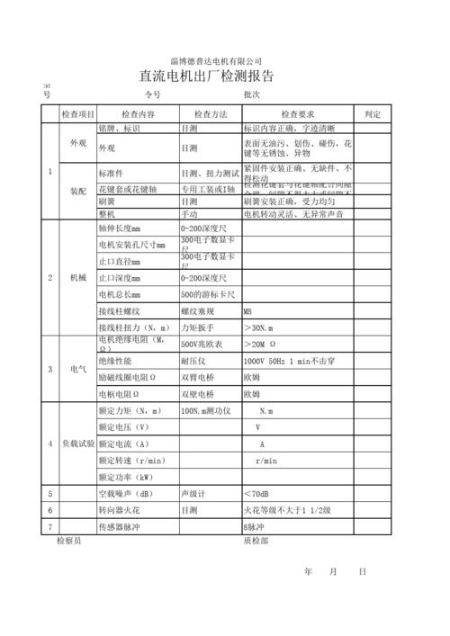 高压电机维修出厂报告解读:技术创新与品质保障